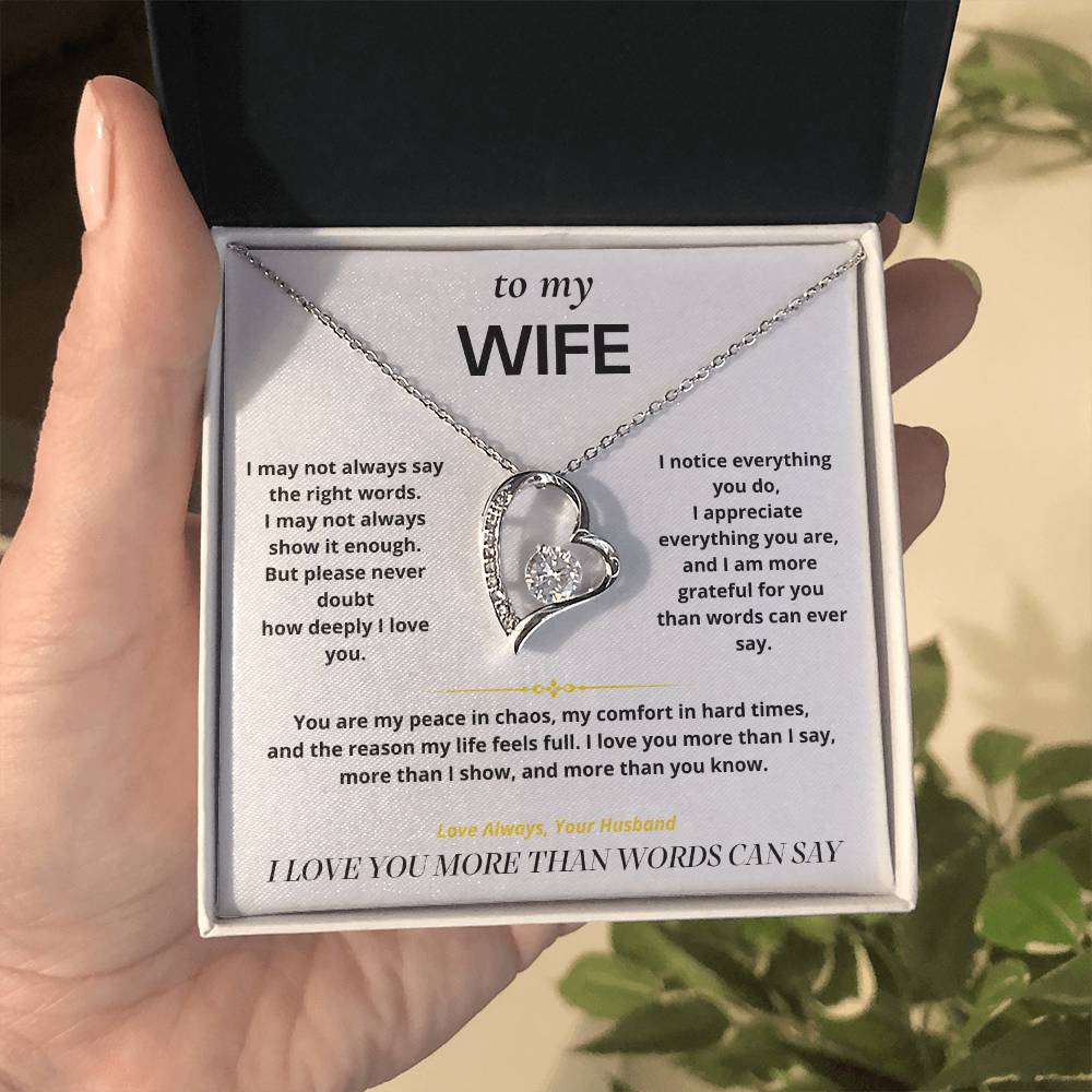 S6 - Things I Don't Say Enough – Forever Love Necklace From Husband