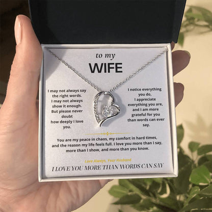 S6 - Things I Don't Say Enough – Forever Love Necklace From Husband