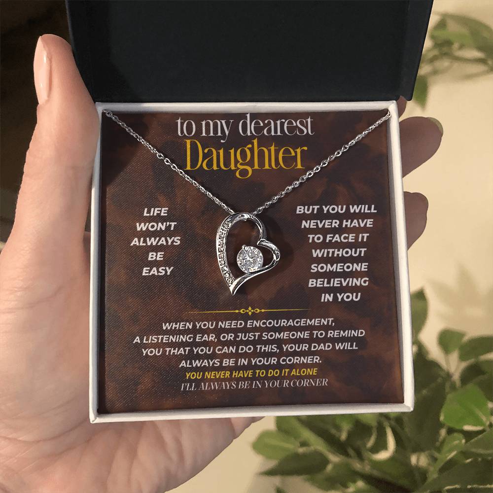 S252 - I’ll Always Be In Your Corner – Forever Love Necklace From Dad
