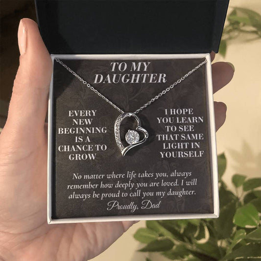 C165 - Never Doubt How Much Joy You Brought Into My Life From The Day You Arrived - Forever Love Necklace