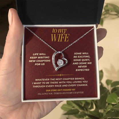 S113 - I’ll Love You In Every Chapter – Forever Love Necklace From Husband