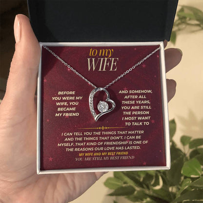 S174 - You Are Still My Best Friend – Forever Love Necklace From Husband