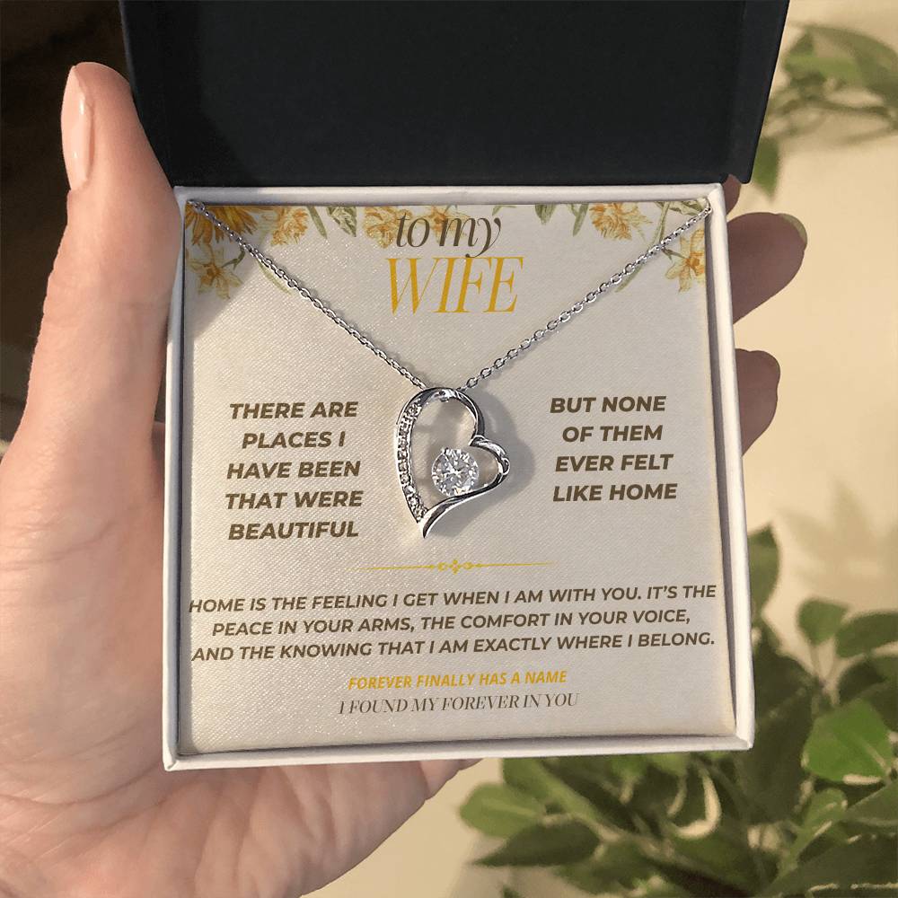 S123 - You Make My Heart Feel At Home – Forever Love Necklace From Husband