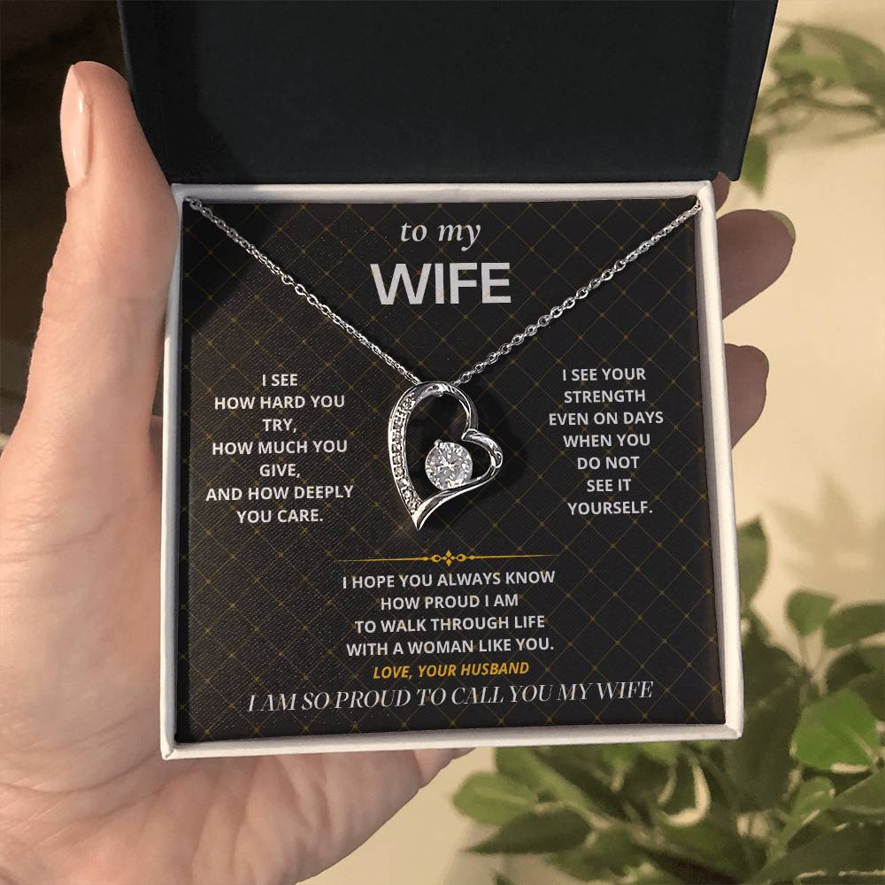 S36 - You Make Me Proud – Forever Love Necklace From Husband