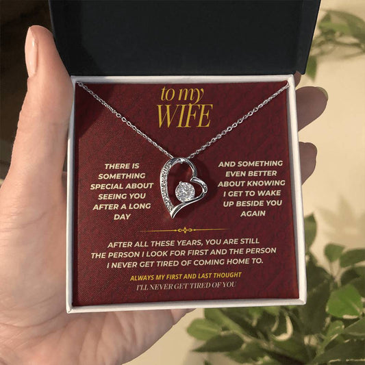 S114 - You Are My Favorite Hello And Goodbye – Forever Love Necklace From Husband