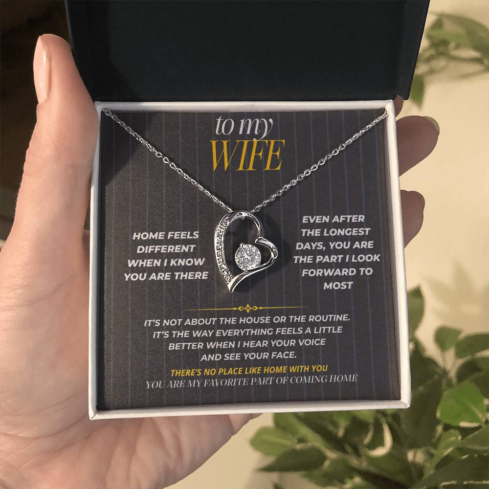S189 - You Are My Favorite Part Of Coming Home – Forever Love Necklace From Husband