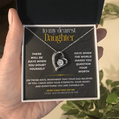 S210 - I’ll Always Believe In You – Forever Love Necklace From Dad