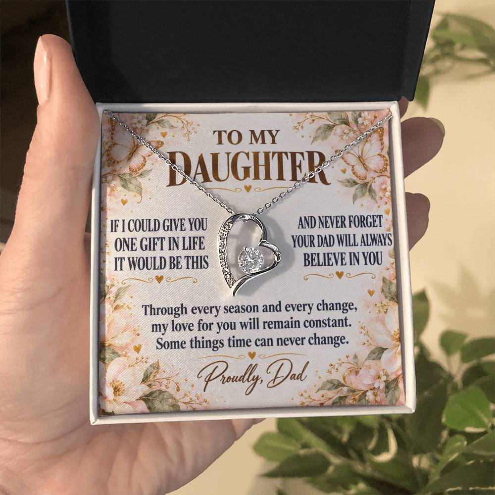 C278 - Dad’s Love Is A Promise That Time Distance And Change Can Never Break - Forever Love Necklace