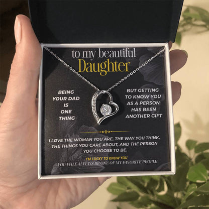 S298 - You Will Always Be One Of My Favorite People – Forever Love Necklace From Dad