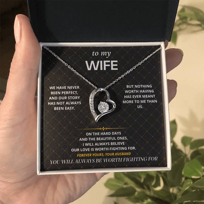 S38 - Always Worth Fighting For – Forever Love Necklace From Husband