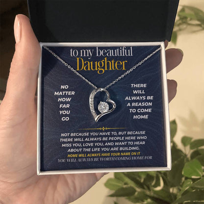 S274 - You Will Always Be Worth Coming Home For – Forever Love Necklace From Dad
