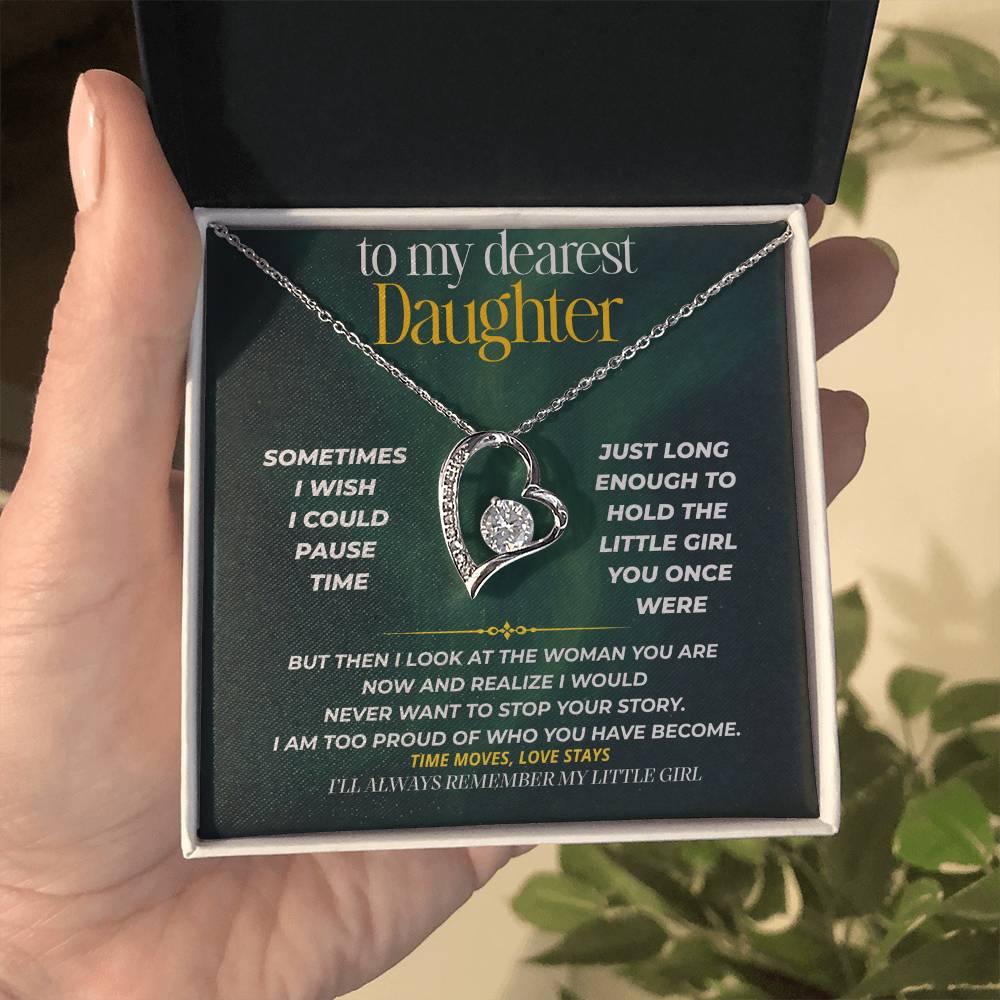 S244 - I’ll Always Remember The Little Girl You Were – Forever Love Necklace From Dad