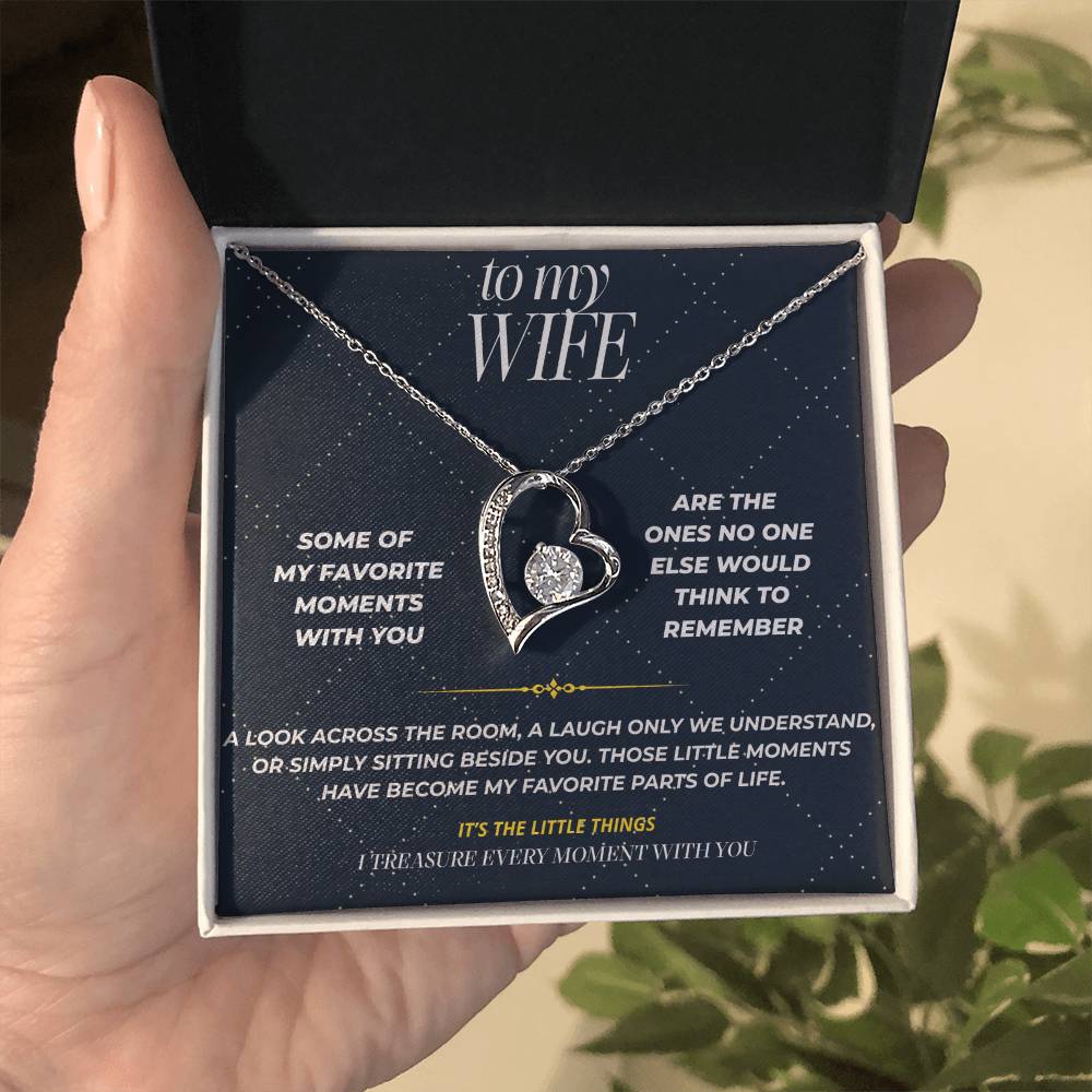 S109 - You Make The Little Things Matter – Forever Love Necklace From Husband