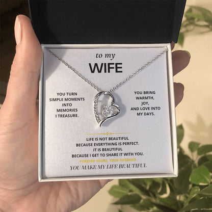 S26 - You Make Life Beautiful – Forever Love Necklace From Husband