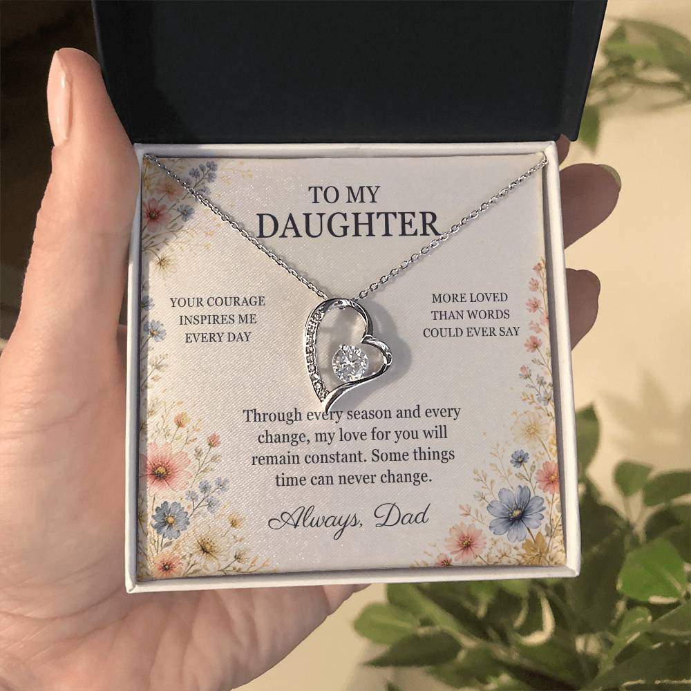 C98 - Your Story Is Only Beginning And I Will Always Be Proud To Watch You Write Every Chapter - Forever Love Necklace