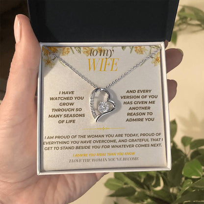 S129 - I Love The Woman You’ve Become – Forever Love Necklace From Husband