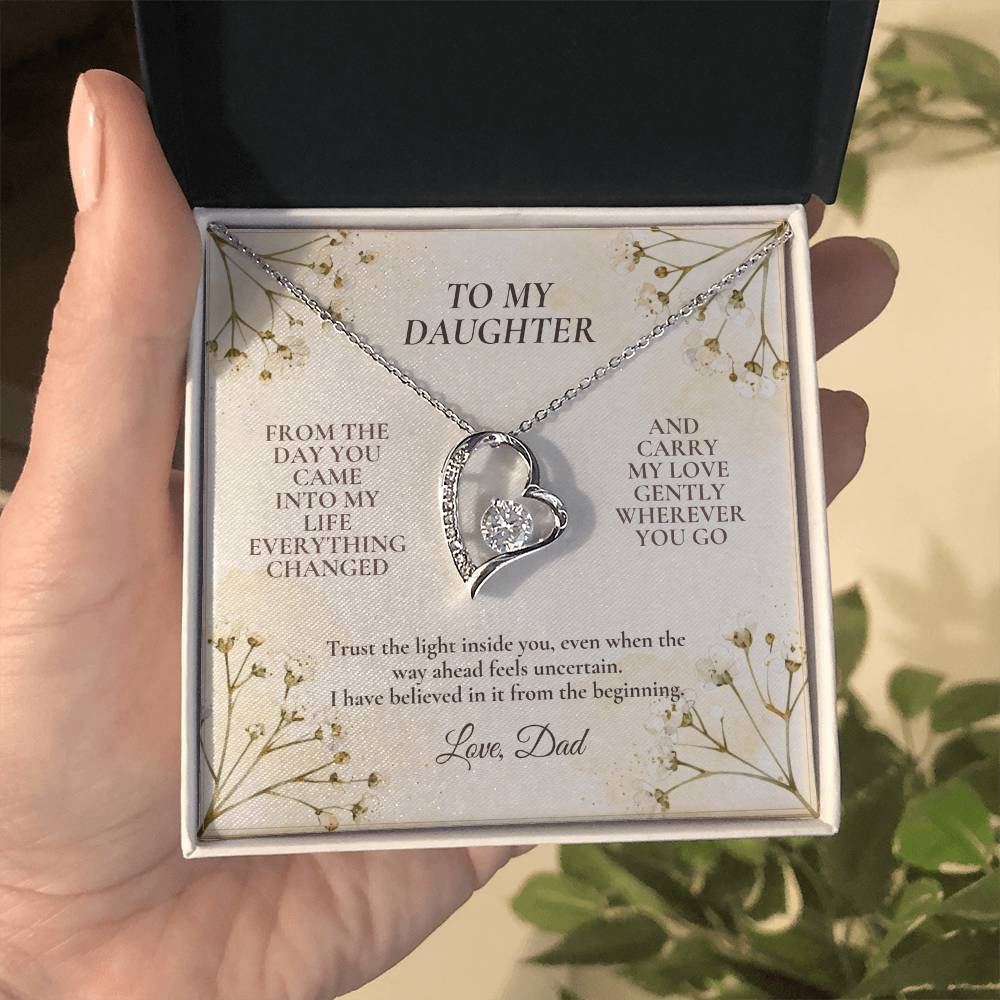 C115 - Never Doubt How Much Joy You Brought Into My Life From The Day You Arrived - Forever Love Necklace