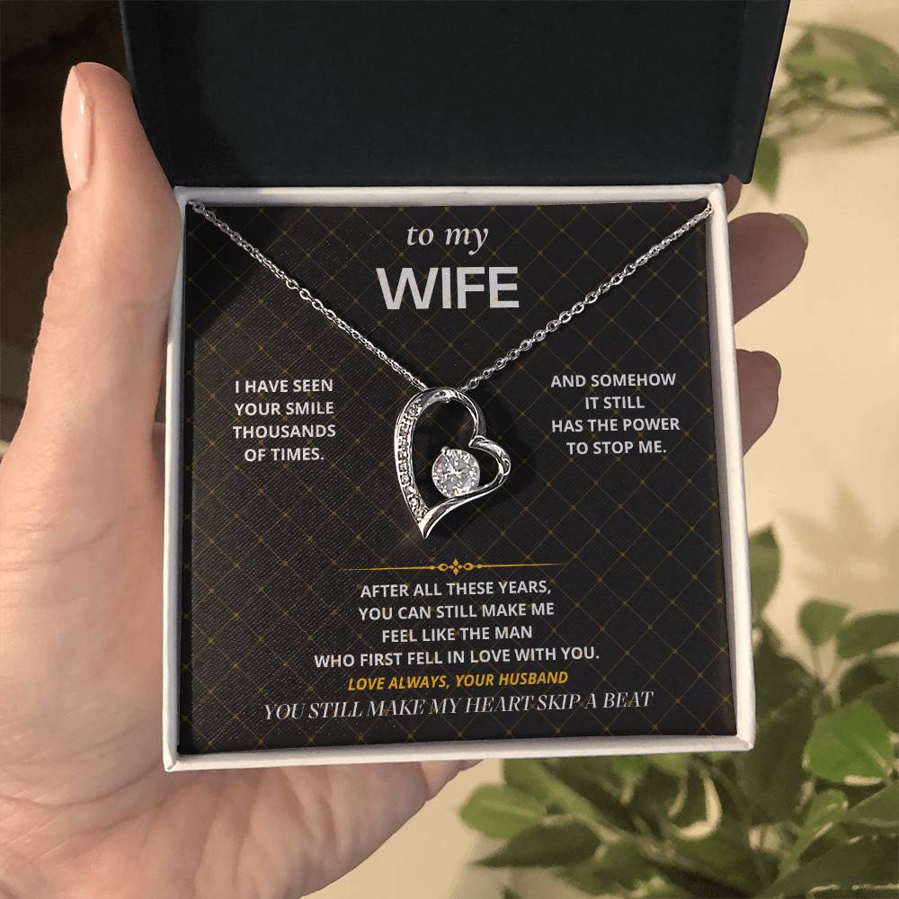 S43 - My Heart Still Skips A Beat – Forever Love Necklace From Husband