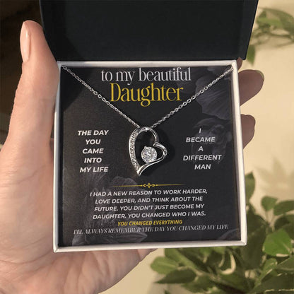 S283 - I’ll Always Remember The Day You Changed My Life – Forever Love Necklace From Dad