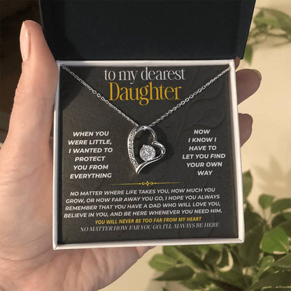 S200 - No Matter How Far Life Takes You – Forever Love Necklace From Dad