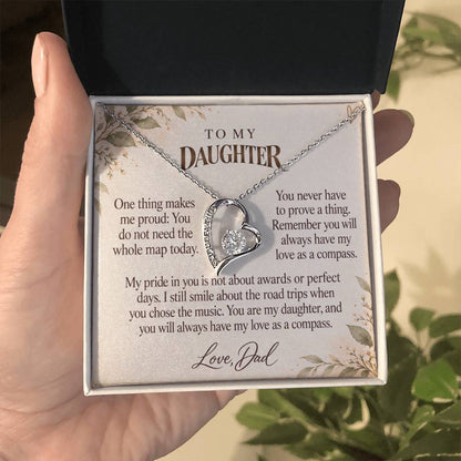 C578 - The Long Road Ahead And A Father Proud Of Who You Are - Forever Love Necklace