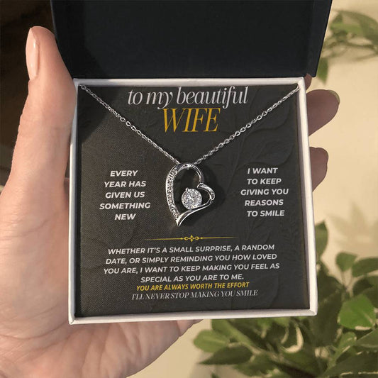 S196 - You Are The Woman I Want To Keep Surprising – Forever Love Necklace From Husband