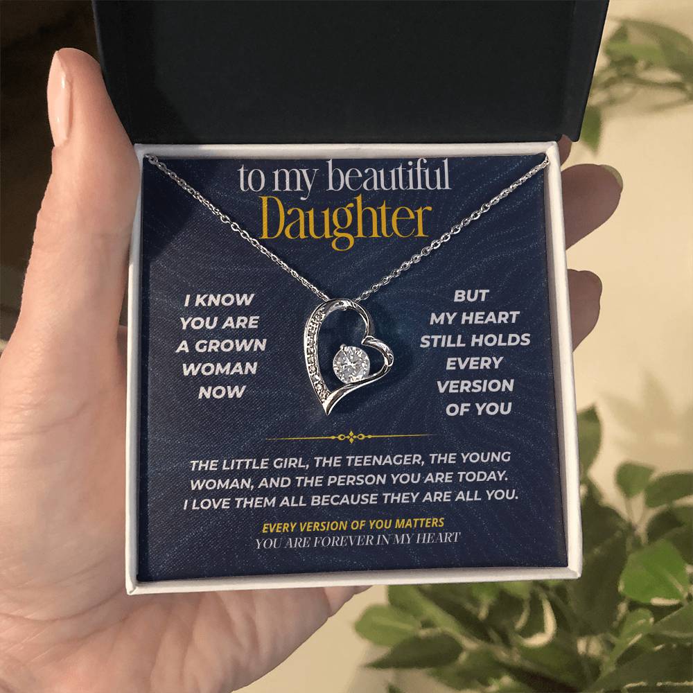 S270 - You Are The Little Girl I Carry In My Heart – Forever Love Necklace From Dad