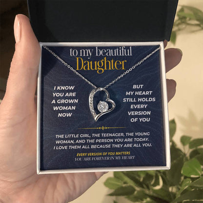 S270 - You Are The Little Girl I Carry In My Heart – Forever Love Necklace From Dad