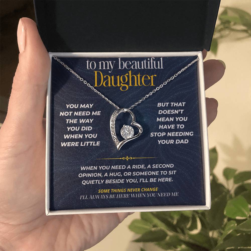 S271 - I’ll Always Be There When You Need A Dad – Forever Love Necklace From Dad