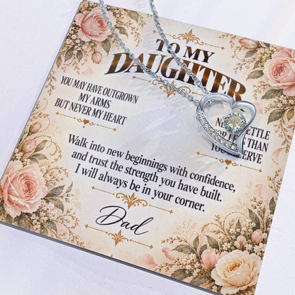 C404 - You Will Forever Be My Little Girl And One Of The Greatest Blessings Of My Life - Forever Love Necklace