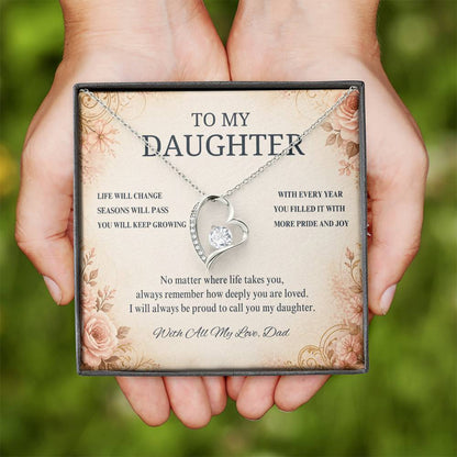 C61 - Life May Change Around You But My Love For You Will Always Remain Constant - Forever Love Necklace