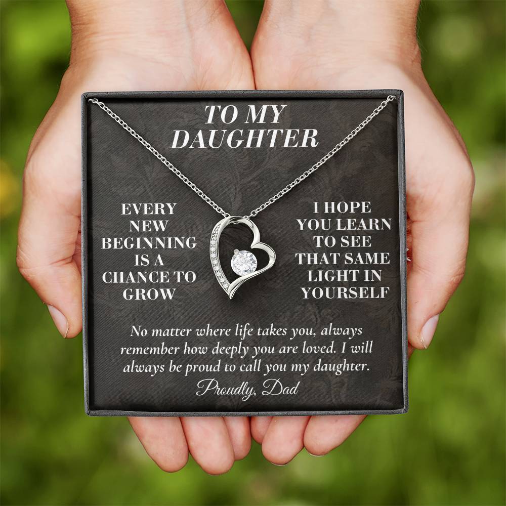 C165 - Never Doubt How Much Joy You Brought Into My Life From The Day You Arrived - Forever Love Necklace