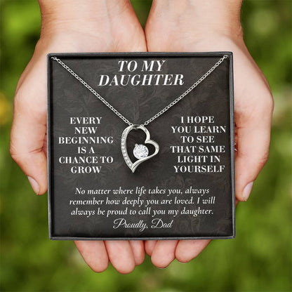 C165 - Never Doubt How Much Joy You Brought Into My Life From The Day You Arrived - Forever Love Necklace