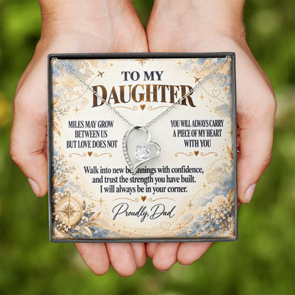 C294 - The Love Between A Father And Daughter Becomes A Legacy That Lives Beyond Every Season - Forever Love Necklace