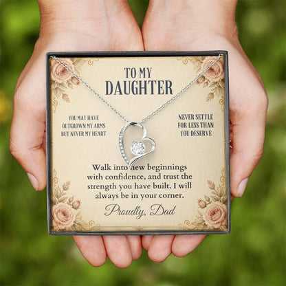 C54 - You Will Forever Be My Little Girl And One Of The Greatest Blessings Of My Life - Forever Love Necklace