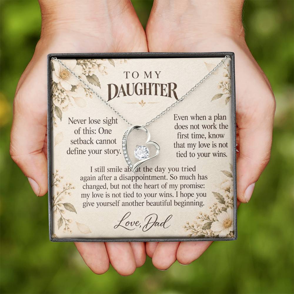 C614 - A Second Chance To Bloom And A Memory That Time Cannot Take Away - Forever Love Necklace