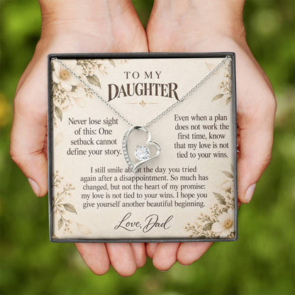 C614 - A Second Chance To Bloom And A Memory That Time Cannot Take Away - Forever Love Necklace