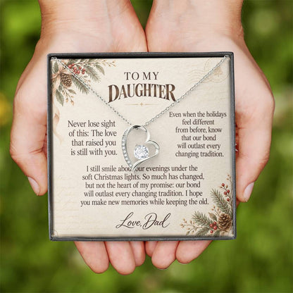 C559 - The Christmas Lights We Shared And A Memory That Time Cannot Take Away - Forever Love Necklace