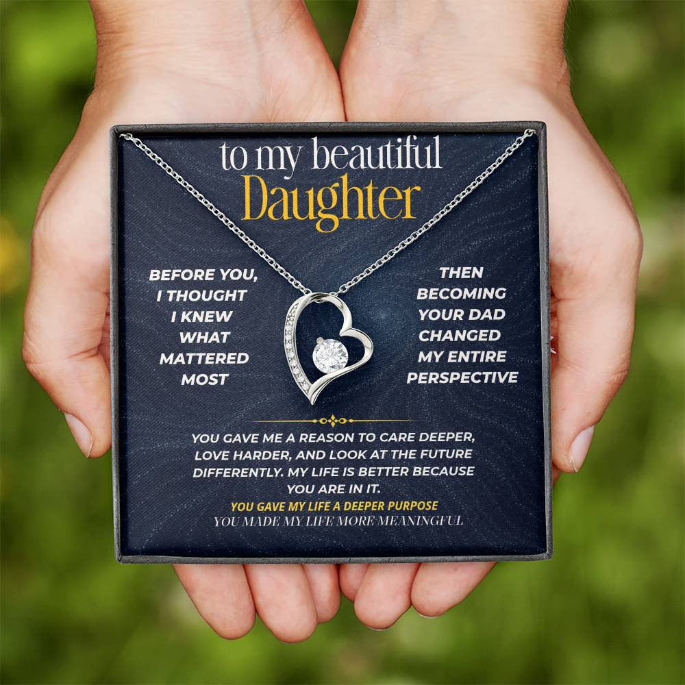 S272 - You Have Made My Life More Meaningful – Forever Love Necklace From Dad