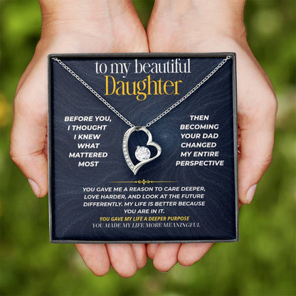 S272 - You Have Made My Life More Meaningful – Forever Love Necklace From Dad