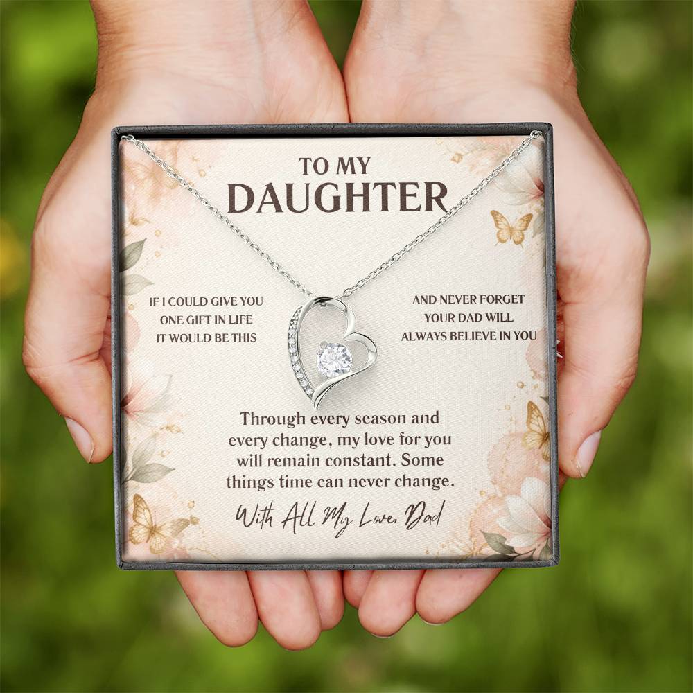 C53 - If I Could Give You One Gift It Would Be To See Yourself Through My Eyes - Forever Love Necklace