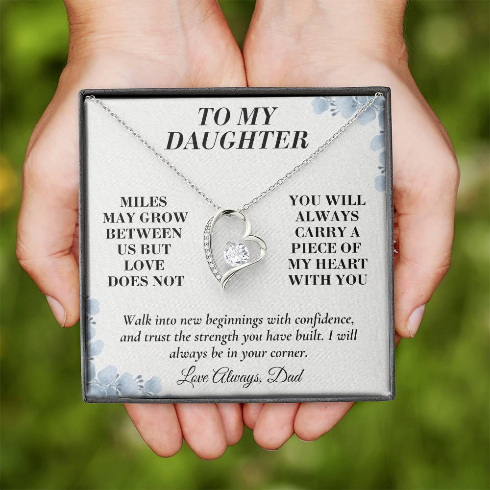 C144 - The Love Between A Father And Daughter Becomes A Legacy That Lives Beyond Every Season - Forever Love Necklace