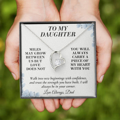 C144 - The Love Between A Father And Daughter Becomes A Legacy That Lives Beyond Every Season - Forever Love Necklace