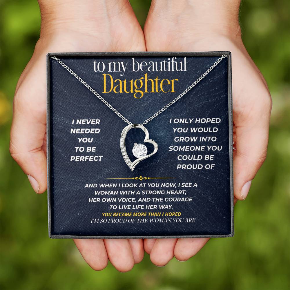 S276 - You Are The Woman I Always Hoped You’d Become – Forever Love Necklace From Dad