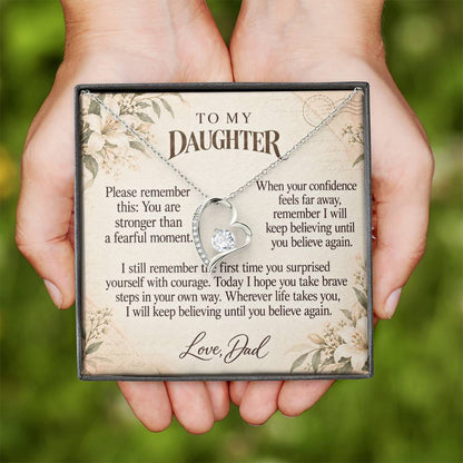 C601 - The Brave Heart You Carry And Quiet Words For Your Hardest Days - Forever Love Necklace