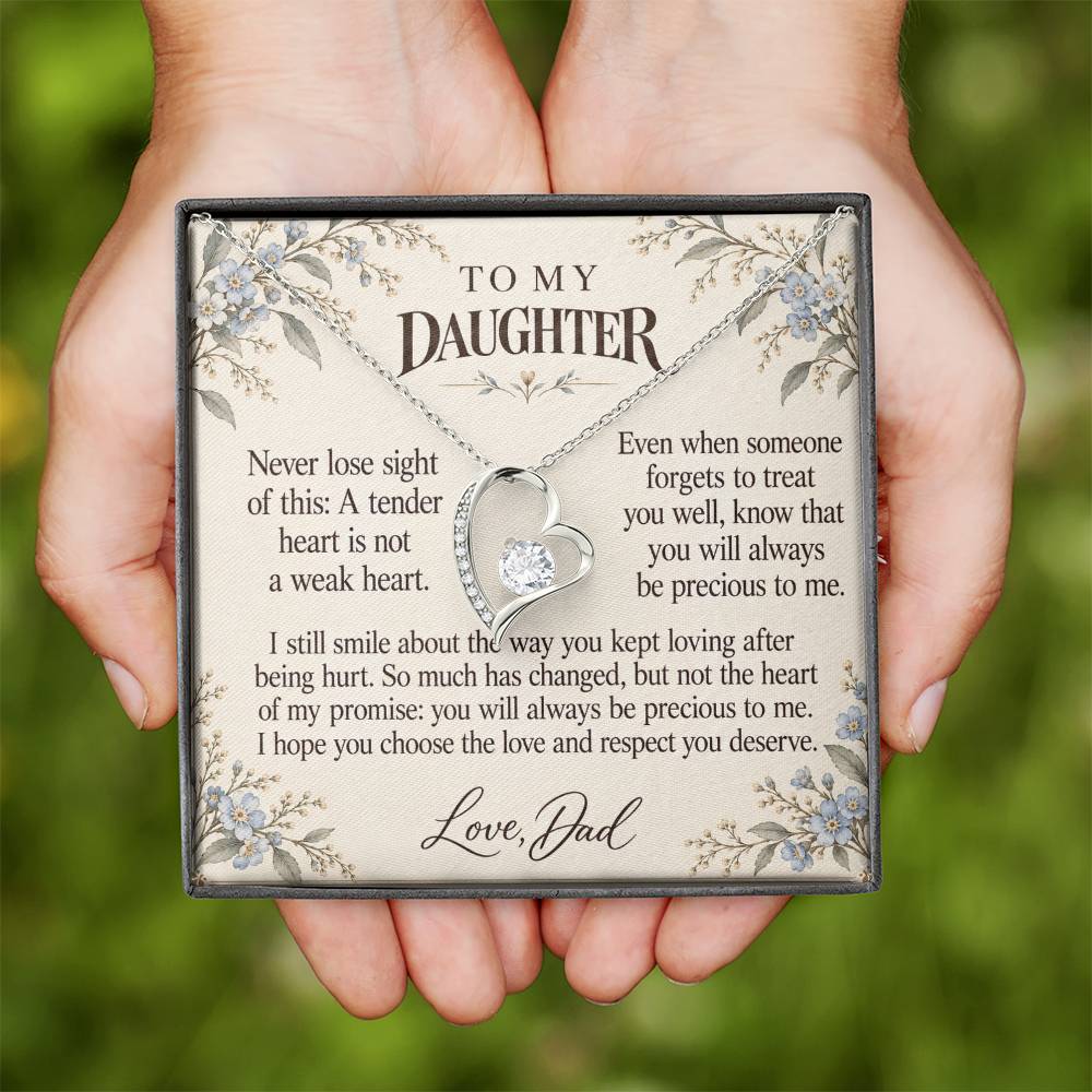 C619 - After The Heartbreak And A Memory That Time Cannot Take Away - Forever Love Necklace