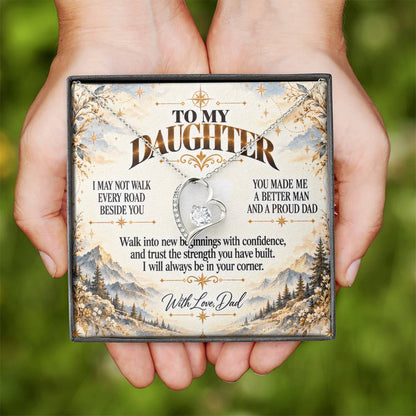 C449 - The Greatest Gift Life Gave Me Was The Chance To Love You As Your Dad - Forever Love Necklace