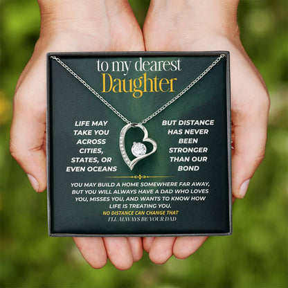 S248 - I’ll Be Your Dad No Matter How Far You Go – Forever Love Necklace From Dad