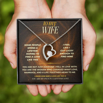 S146 - You Are My Once In A Lifetime Love – Forever Love Necklace From Husband