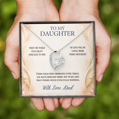 C97 - May You Never Outgrow The Truth That You Are Deeply Loved Completely Valued And Forever My Daughter - Forever Love Necklace